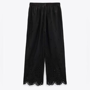 Zara ZW Collection beaded embroidered pants